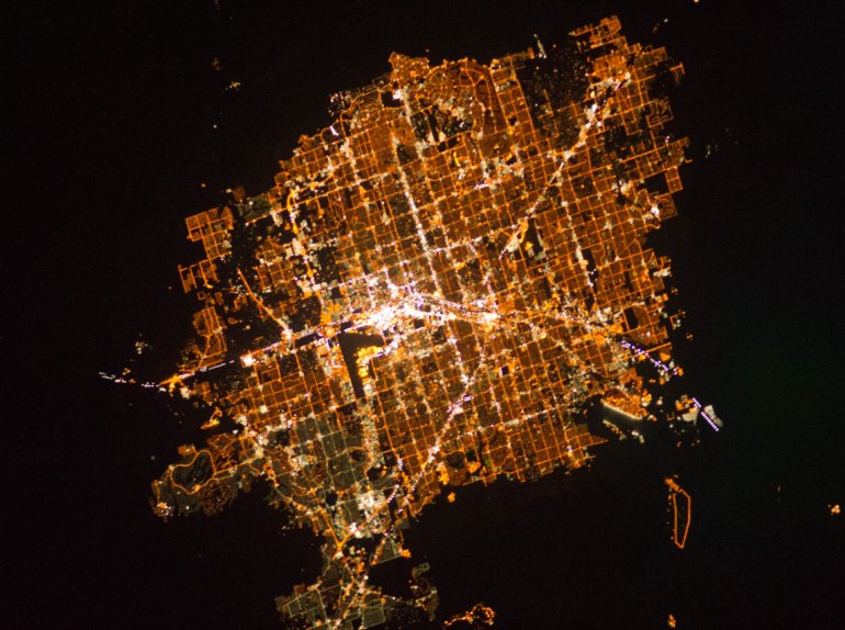 Space View of Las Vegas